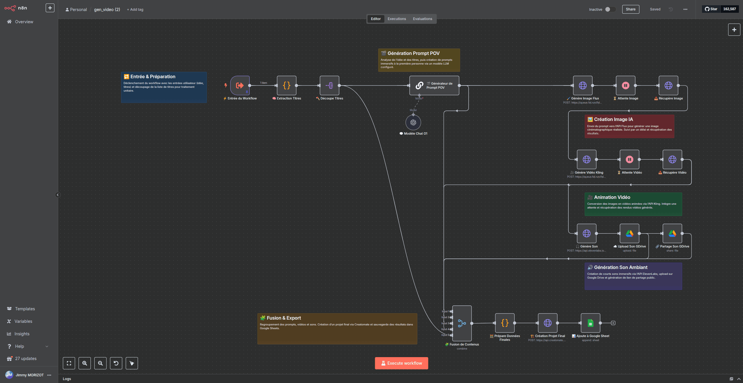 Workflow n8n Agent Pilot conversationnel - Automatisation d'agent IA avec intégration Claude AI, traitement NLP et orchestration de requêtes intelligentes
